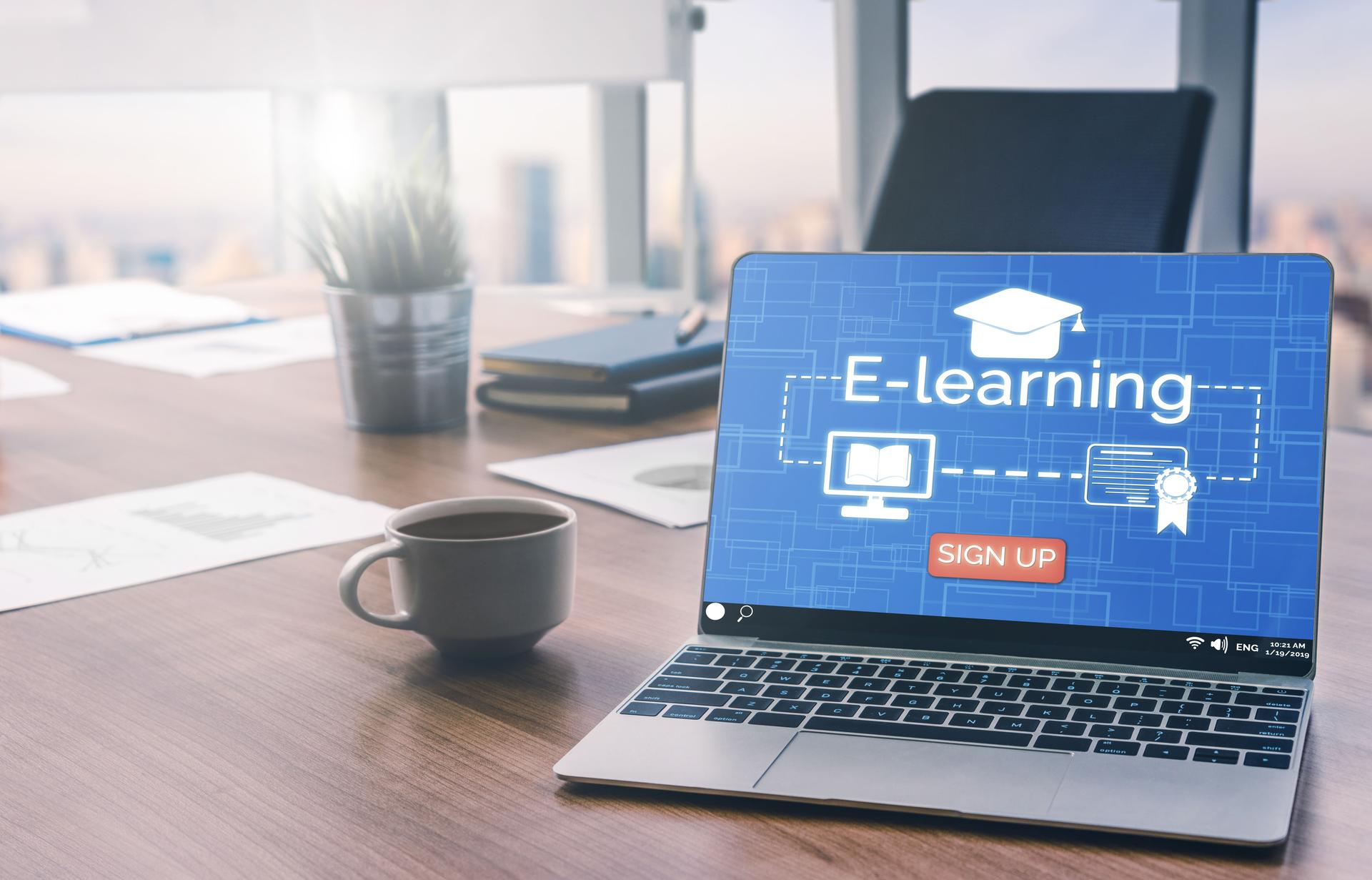 E-learning for Student and University Concept